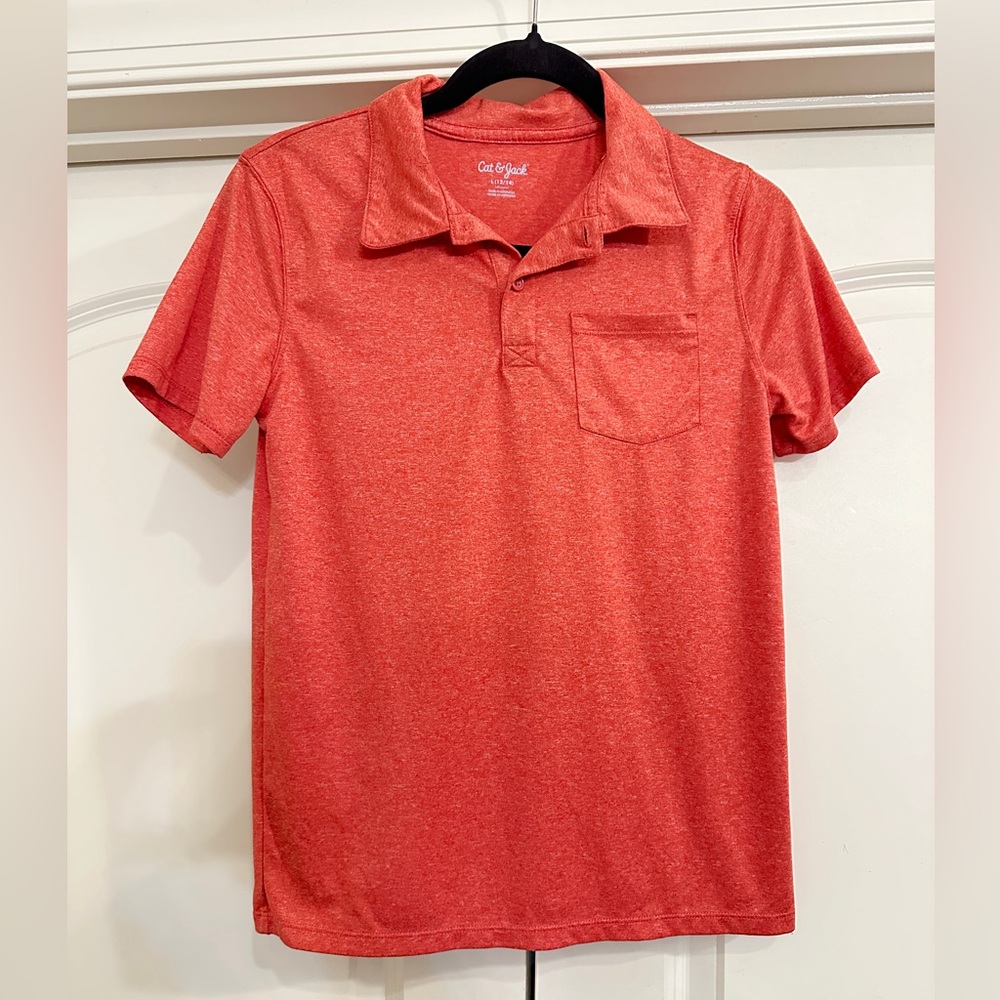 Cat & Jack Vibrant Red Polo Shirt